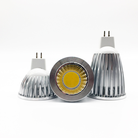 New High Power Lampada Led MR16 GU5.3 COB  6w 9w 12w Dimmable Led Cob Spotlight Warm Cool White MR 16 12V  Bulb Lamp GU 5.3 220V ► Photo 1/6