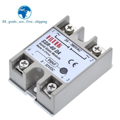 Solid state Relay SSR-10DA SSR-25DA SSR-40DA SSR-50DA 10A 25A 40A 50A actually 3-32V DC TO 24-380V AC SSR 10DA 25DA 40DA 50DA ► Photo 1/6