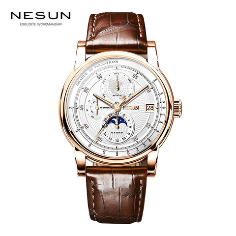 Seagull ST16K3-AAA Automatic Men's Watch NESUN Switzerland Luxury Brand Mechanical Watches Cowhide Leather Waterproof Clock Gift ► Photo 1/1