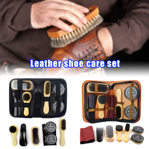 Shoe Care Kit  for Shoes Polish Travel Size Shoe Cleaning Tools Leather Shoe Shine Kit EIG88 ► Photo 1/6