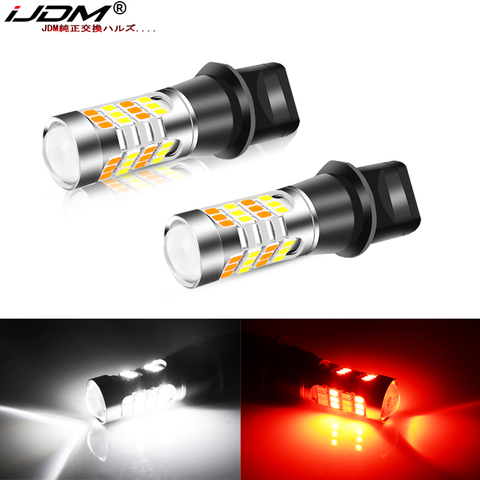 iJDM 12V T15 LED White/Red Dual-Color 912 921 W16W led Bulbs For Honda Kia Nissan Toyota Backup Reverse Lights & Rear Fog Lamp ► Photo 1/6