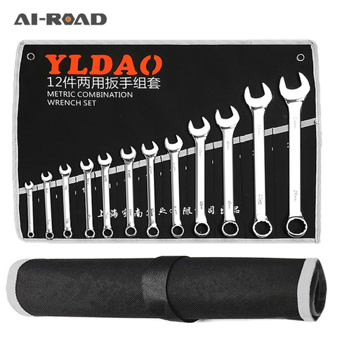 Key Ratchet Wrench Ratchet Car Wrench Car Repair Tools Multitool Spanners Set Tools Chrome Vanadium Steel A Set of Wrench ► Photo 1/6