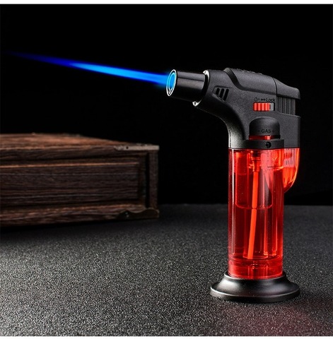 BBQ Kitchen Welding Torch Lighter Butane Jet Gas Lighter Turbo Portable Spray Gun 1300C Windproof Cigar Pipe Lighter Without Gas ► Photo 1/6