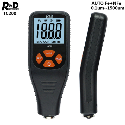 R&D TC200 Coating Thickness Gauge 0.1 micron/0-1500 Car Paint Film Thickness Tester Measuring FE/NFE Russian Manual Paint Tool ► Photo 1/6