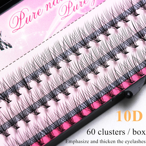 60 Clusters/box Cluster eyelashes,thick Individual eyelash extension Eyelashes bunches professional makeup false eyelashes ► Photo 1/6