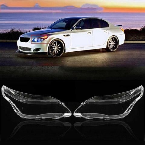 Car Headlight Lens Glass Lampcover Cover Lampshade Bright Shell Product Fit for BMW E60 E61 525I 530I 545I 550I 2003-2010-Right ► Photo 1/6