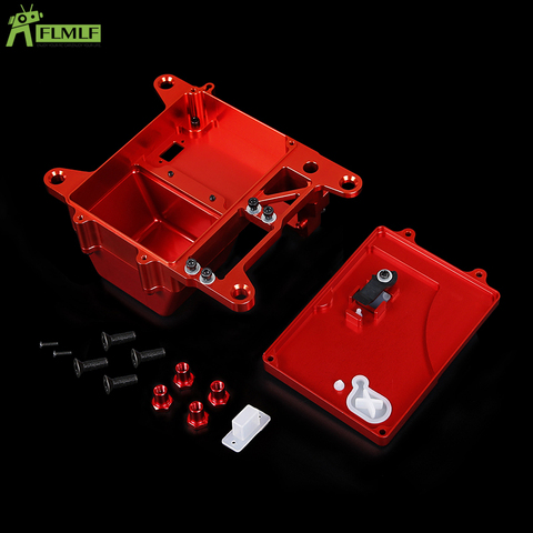 Alloy CNC Battery Box Set Fit for 1/5 HPI ROFUN BAHA ROVAN KM BAJA 5B 5T 5SC Rc Car Toys Games Parts ► Photo 1/6