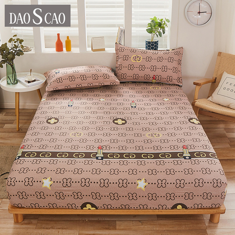 1pcs 100% polyester printing bed mattress set with four corners and elastic band sheets hot sale (pillowcases need order) ► Photo 1/6