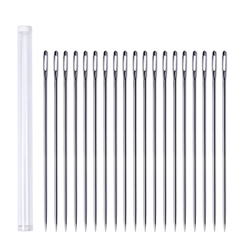 20pcs Stainless Steel Sewing Large Eye Needle Threader Tool For