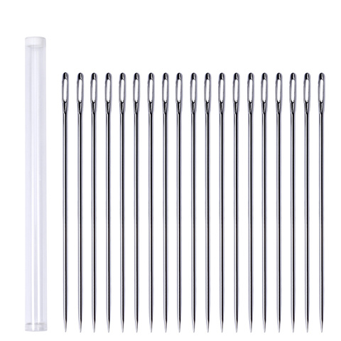 12pcs I TYPE Weaving Needle Hook /Sewing Needles For Human Hair