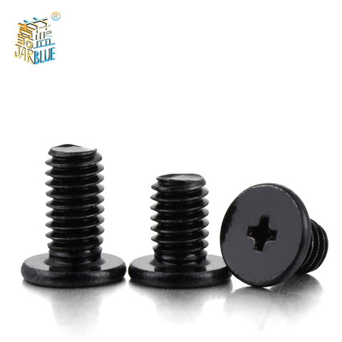 100pcs M1.4 M2 M2.5 M3 M4 Small flat head Laptop Screws Mobile notebook cruciform slot cross recessed screw ► Photo 1/4