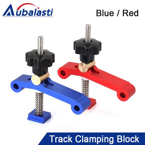 1Pcs Universal Clamping Blocks Platen Miter Track Clamping Blocks M8 Screw Woodworking Joint Quick Acting Hold Down Clamp Set ► Photo 1/6