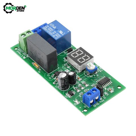 JK13 AC 220V Digital Display Delay Relay Module Delay Timer Switch Turn Off Board 0-99 S/Minutes Delay Relay Module ► Photo 1/6