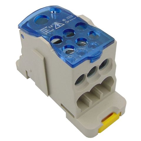 UKK160 Din Rail 2 in N Out Terminal Block Distribution Box Universal Power Junction Box Electric Wire Connector gangbei ► Photo 1/6