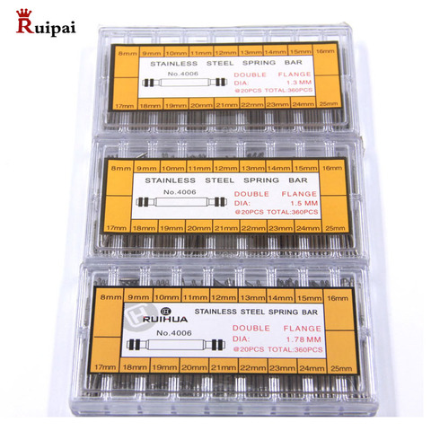 RUIPAI 360pcs 1.3/1.5/1.78mm  Stainless Steel Watch Strap Spring Bar Set  [8-25mm] ► Photo 1/5