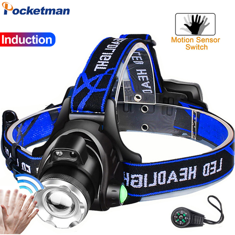 8000LM LED Headlamp Brightest Zoomable Headlight T6 L2 V6 LED Head Light Waterproof Head Lamp Head Front Torch Use 18650 Battery ► Photo 1/6