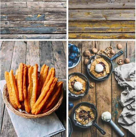 Free shipping 60x60cm Retro Wood Board Backdrop Food Photography Background Texture Studio Video Photo Backgrounds Props ► Photo 1/6