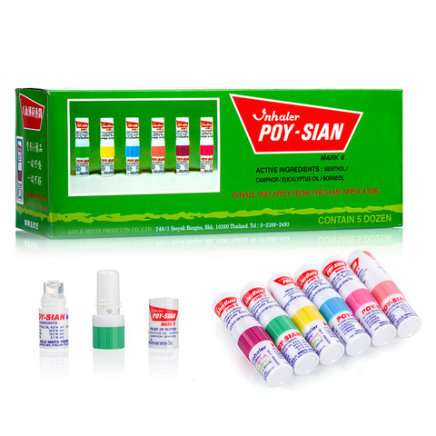 Drop Shipping 3 Pieces Thailand Nasal Inhaler Hot Summer Use Prevent Sunstroke Anti-influenza Relieve Motion Sickness,Dizziness ► Photo 1/6