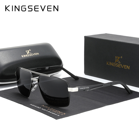 KINGSEVEN 2022 Brand Men's Aluminum Sunglasses Polarized Men Mirror Male Sun Glasses Sports Eyewear Driving Oculos de sol N7755 ► Photo 1/1