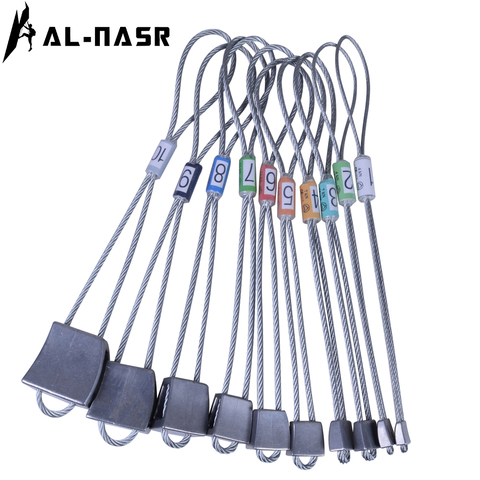 Outdoor Climbing Piton Aluminum Alloy Fixed Point Plug 10Pcs/Set Various Size for Rock Crevice Vertical Mountaineering Accessory ► Photo 1/6