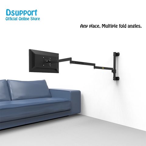 Wall Mount Ultra Long Arm Monitor Support Full Motion Monitor Holder Mount Bracket ► Photo 1/6