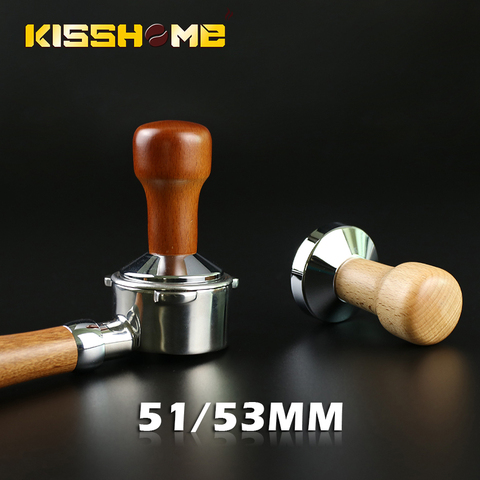 51/53mm Coffee Tamper Flat base Bottomless Portafilter For Breville/Delonghi Barista Espresso Machine Grinder coffee Accessories ► Photo 1/6