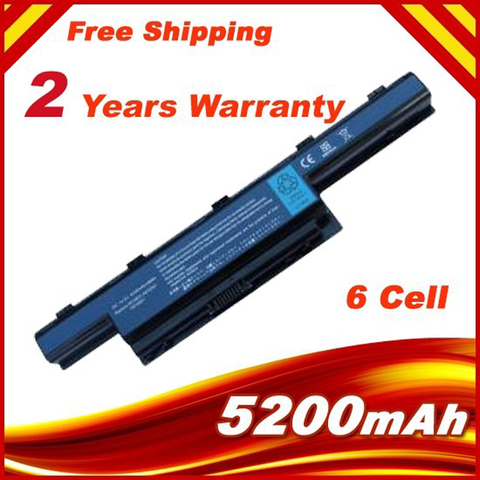 6 cells laptop battery for Acer Aspire 4771 4771G 4771Z 5250 5251 5252 5253 5253G 5333 5336 5342 5349 5350 5551 5551G free ► Photo 1/6