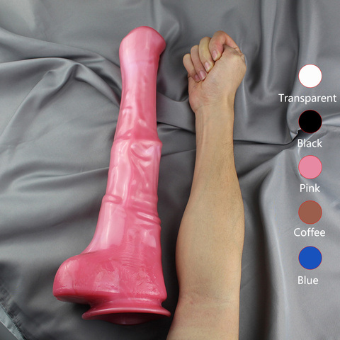 5 Colors 15.3inch Horse Dildo Huge Realistic Animal Dildo Adult Sex Toys For Women Suction Anal Dildo Big Gode Horse Dick ► Photo 1/6