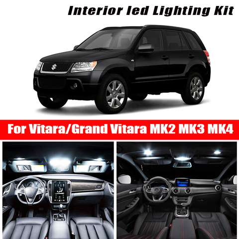 For 1998-2022 Suzuki Vitara For Grand Vitara MK2 MK3 MK4 100% White Canbus LED interior bulb Dome inside Reading light kit ► Photo 1/6