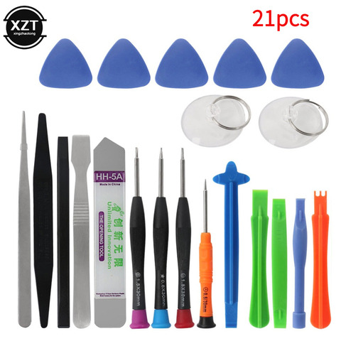 21 in 1 Mobile Phone Repair Tools Kit Spudger Pry Opening Tool Screwdriver Set for iPhone X 8 7 6S 6 Plus Tablets Hand Tools Set ► Photo 1/6