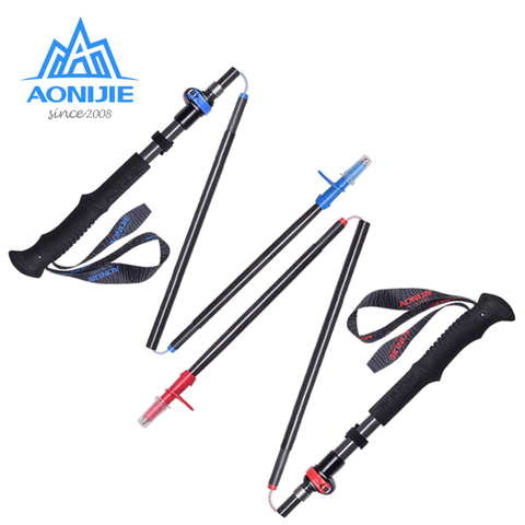 AONIJIE E4087 Adjustable Folding Ultralight Carbon Fiber Quick Lock Trekking Poles Hiking Running Pole Outdoor Walking Stick ► Photo 1/6