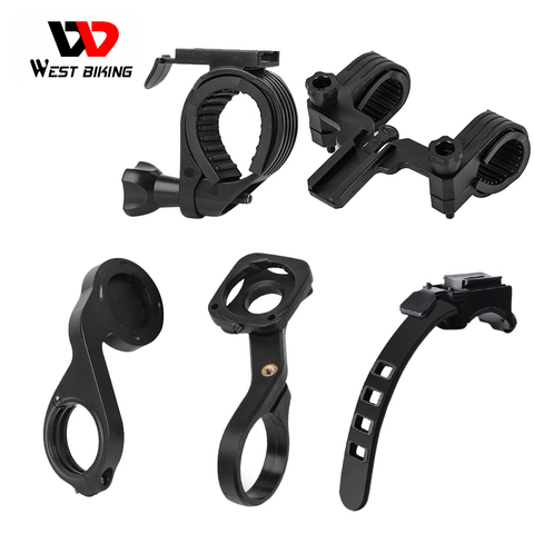 WEST BIKING Hot Sale 4 In 1 Bicycle Light Bracket Bike Computer Mount Bracket Smart Sensor Bike Light Stand Bicycle Accessories ► Photo 1/6