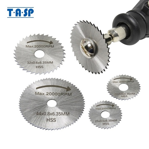TASP 6pcs Mini Circular Saw Blade Set HSS Cutting Disc Rotary Tool Accessories for Dremel Compatible Wood Plastic Aluminum ► Photo 1/6