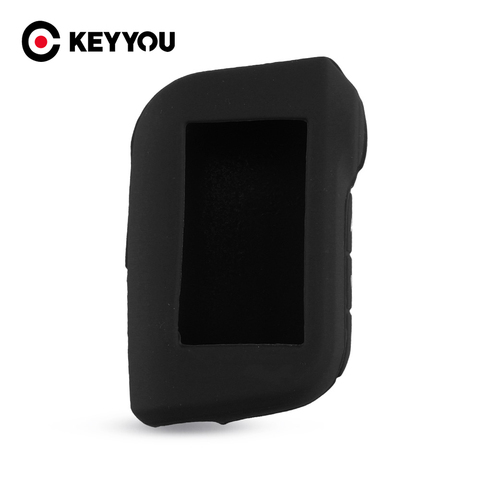 KEYYOU For Starline A93 A63 Two Way Car Alarm Remote Controller A93 A63 LCD Transmitter Keychain Silicone Cover Key Case ► Photo 1/4