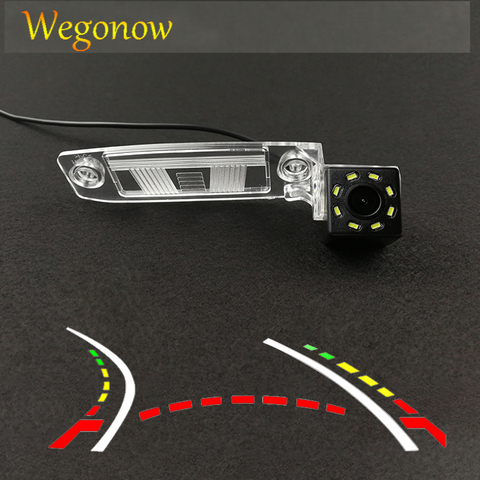 HD Wireless Car CCD Rear Camera Fisheye 4 8 12 led dynamic Night Vision For Kia Sportage SL Sportage R K3 2011 2012 2013 2014 ► Photo 1/6