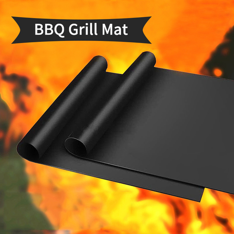 3PCS Non Stick BBQ Grill Mat Outdoor Picnic Cooking Barbecue Grill Mat Oven Tool Hot selling Reusable Pad Baking Sheet Portable ► Photo 1/6