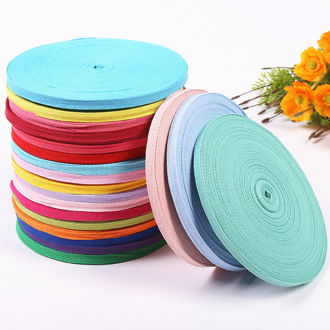 1cm 2cm 100% Cotton Woven Ribbon Multi Color Herringbone Tape Ribbons DIY Sewing Clothing Bag Toys Home Textile Accessories 3met ► Photo 1/6