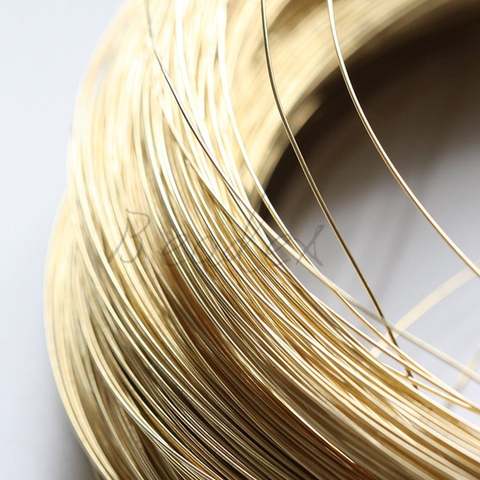 Half Hard Solid Raw Brass Wrapping Wire ► Photo 1/2