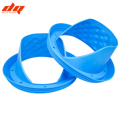 2pcs Car Audio 6.5 Inch Speaker Waterproof Cover Sound Insulation Stop Shock Silica Gel Seal Mount Adapter Rings Grill Universal ► Photo 1/6