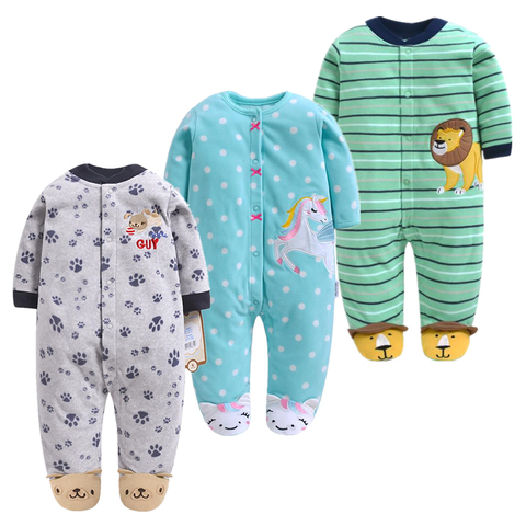 New Baby Spring Boys Clothing Newborn Rompers Baby Girl Jumpsuit Warm Fleece Kids Jumpsuit  0-12m Cheap Infant Outfit Clothing ► Photo 1/6