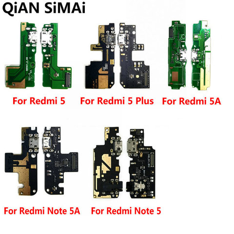 New Micro USB charging Charger Flex Cable Port board with Microphone Module for Xiaomi Redmi 5 5plus 5A Note 5 5A ► Photo 1/4