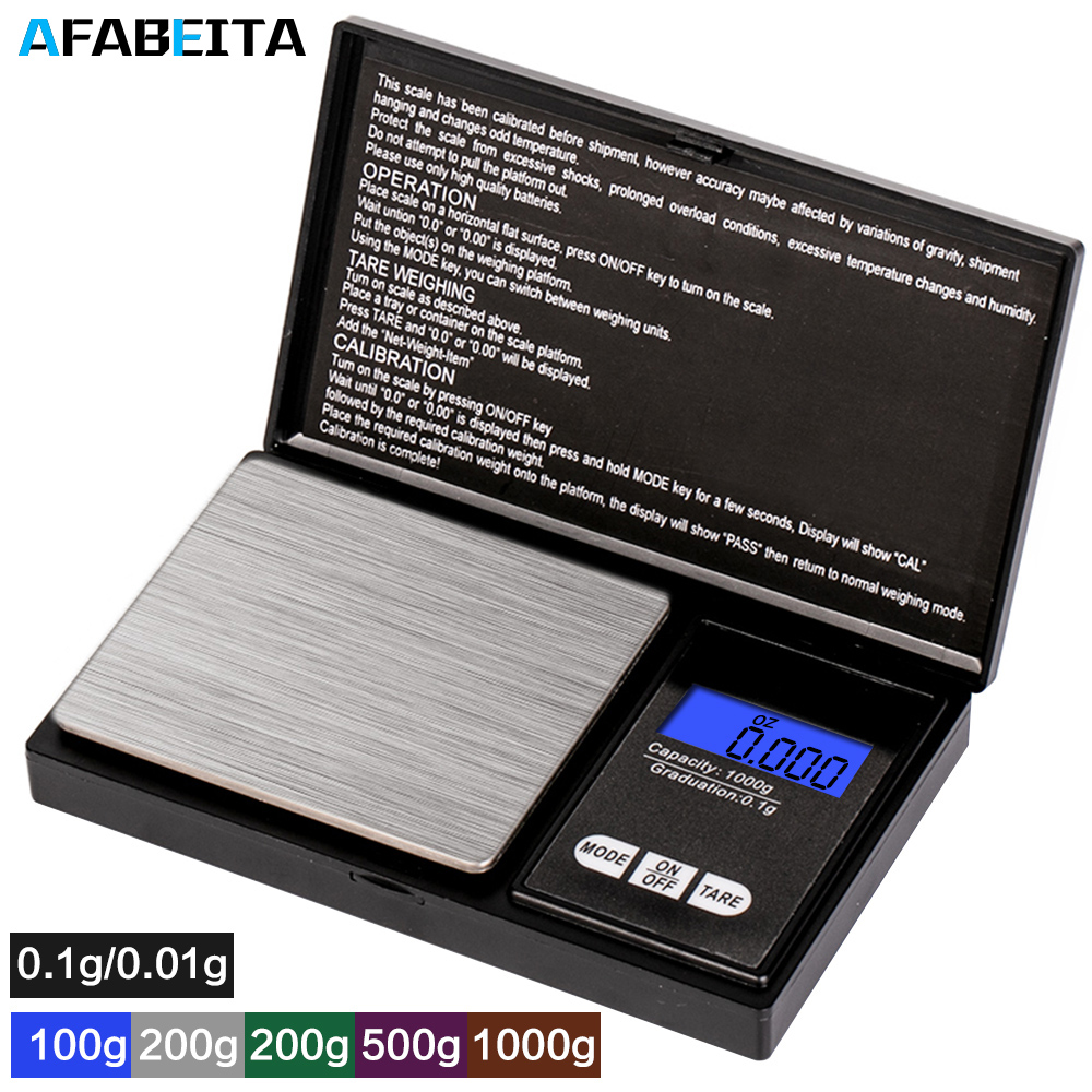 Electronic Digital Pocket Scale 0.01g Precision Mini Jewelry Weighing Scale  Backlight Scales 0.1g for Kitchen 100/200/300/500g - AliExpress