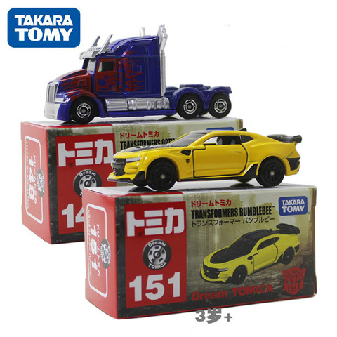 Takara Tomy Dream Tomica No.151 CHEVROLET CAMARO Bumblebee NO.148 Optimus Prime Vehicle Diecast Metal Model Car Toys ► Photo 1/3