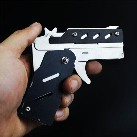 table games A rubber banded pistol can hold 6 rounds of stainless steel rubber band gun Parent-child games can fight flies ► Photo 1/6
