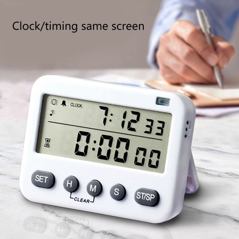 YS-218 Digital Timer 100 Hour Dual Count Down and Up Kitchen Timer LCD Display ► Photo 1/6