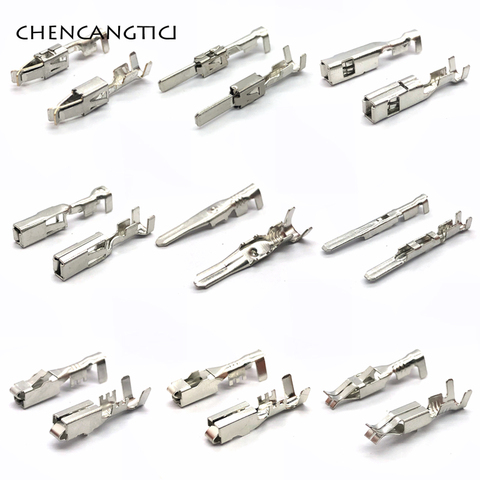 50 pcs 2.8/3.5 series Crimp terminal auto electrical male female wire terminals pins for FCI/TE/Tyco/AMP/Boschs car connector ► Photo 1/6