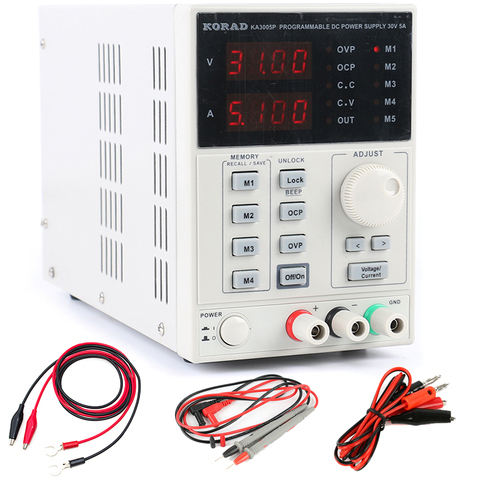 KA3005P Programmable Precision Adjustable DC Linear Power Supply Digital 30V / 5A 0.01V/0.001 Laboratory Power ► Photo 1/6