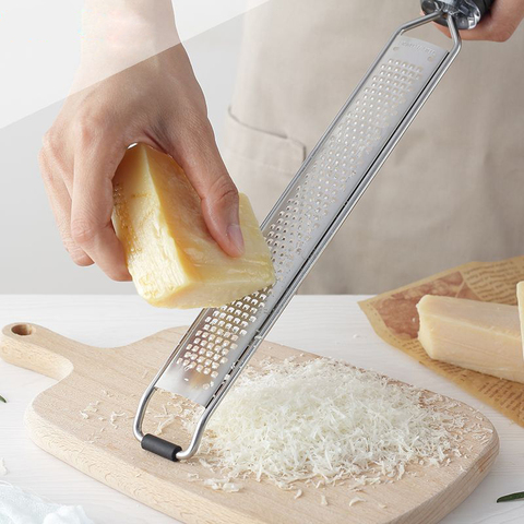 Mill Cheese Grater Stainless Steel Lemon Zester Citrus Ginger Garlic Grater Long Handle Vegetables Kitchen Tool Manual MJ72814 ► Photo 1/5