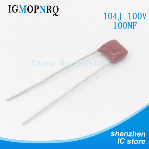 New 20PCS/Lot CBB capacitor 104 400V 104J 0.1uF 100nF P10 CL21 Metallized Polypropylene Film Capacitor pitch 10mm ► Photo 1/2