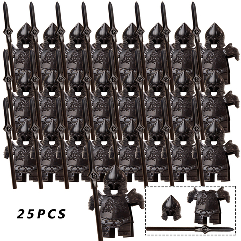 Medieval Knight Accessory Set  military  for 4cm mini dolls MOC  dwarf   weapons building blocks brick toys for children ► Photo 1/6